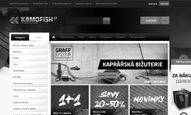 Internetová stránka www.kamofish.cz